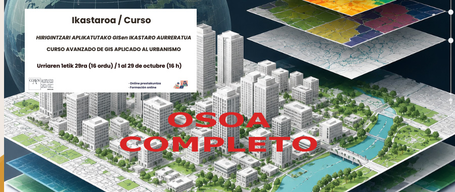 CURSO AVANZADO DE GIS APLICADO AL URBANISMO