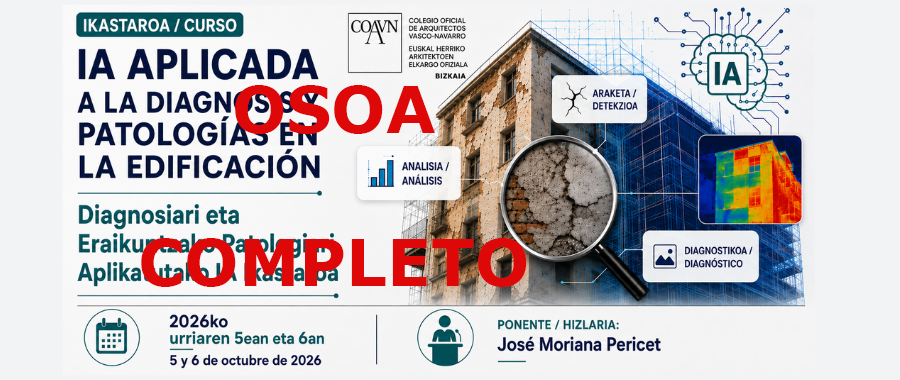 CURSO IA APLICADA A LA DIAGNOSIS Y PATOLOGÍA EN LA EDIFICACIÓN CURSO IA APLICADA A LA DIAGNOSIS Y PATOLOGÍA EN LA EDIFICACIÓN